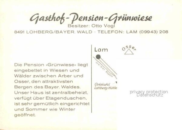 Lohberg Lam Pension Grünwiese – Bild 2
