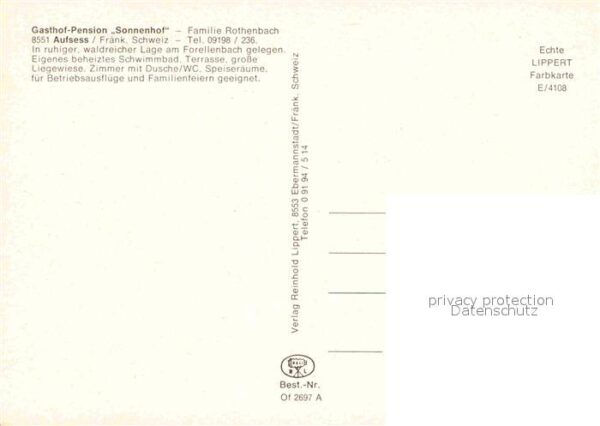 Aufsess Gasthof Sonnenhof – Bild 2