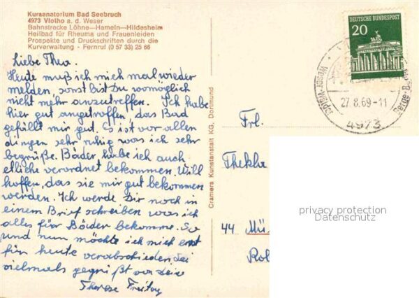 Bad Seebruch Kurhaus Bäderhalle Halle Badehaus Vloth – Bild 2