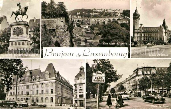 Luxemburg Luxembourg Denkmal Hotel des Postes Place Paris