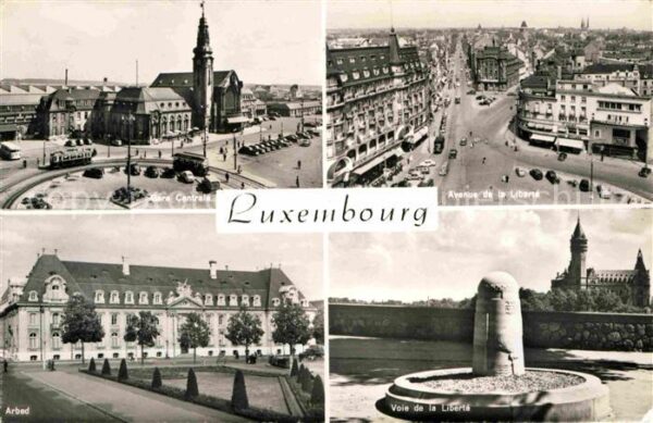 LUXEMBOURG  Luxemburg Hauptbahnhof Arbed Voile de la Libertè