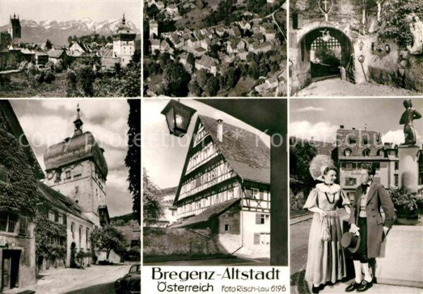Bregenz Bodensee Teilansicht Altstadt