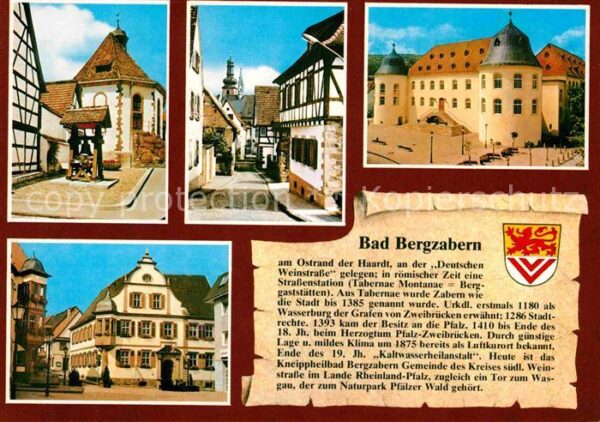 Bad Bergzabern Hunsbach Plätzel Bergkirche Pfargasse S