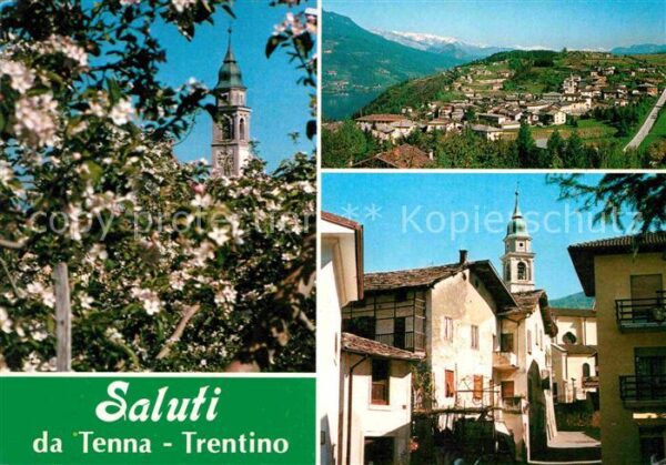 Tenna Trento Panorama Kirche
