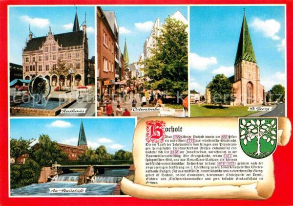 Bocholt Westfalen Rathaus Osterstrasse Sankt Geaorgskirch