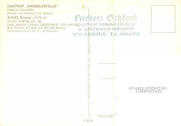 Krimml Gasthaus Krimmlerfälle – Bild 2