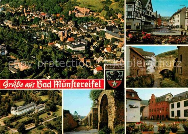 Bad Muenstereifel Fliegeraufnahme Stadttor Schloss