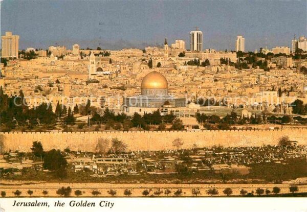Jerusalem Yerushalayim Altstadt Blick vom Ölberg