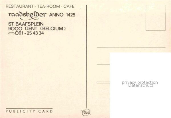 Gent Gand Flandre Restaurant Raadskelder – Bild 2