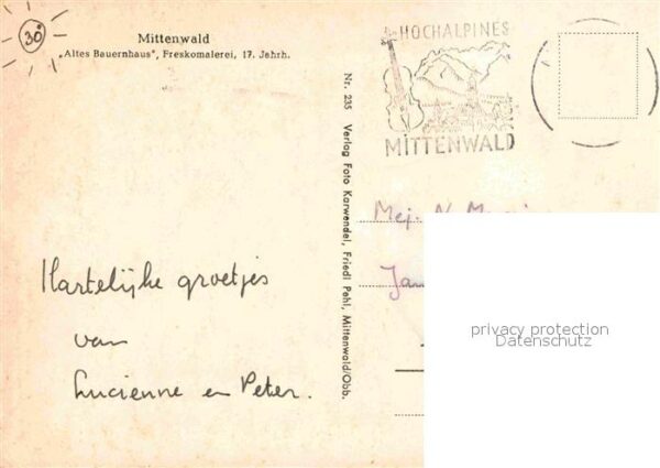 Mittenwald Bayern Altes Bauernhaus – Bild 2