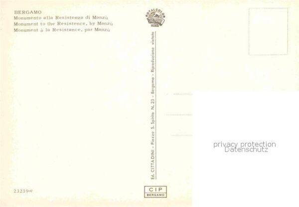 Bergamo Monument alla Resitenzia di Manzu – Bild 2