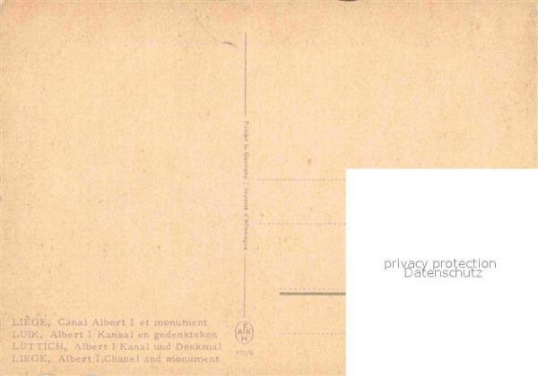 Liege Luettich Albert I Kanal und Denkmal – Bild 2