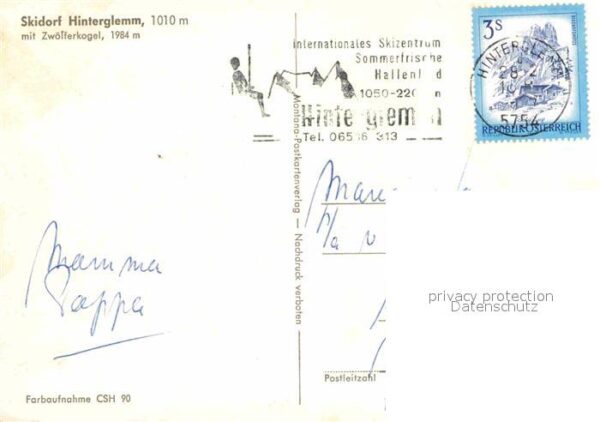 Hinterglemm Saalbach Teilansicht – Bild 2