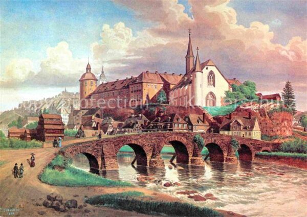 Siegen Westfalen Siegbrücke Unterem Schloss Martinikirch