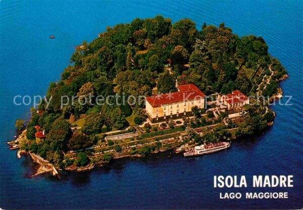 Isola Madre Lago Maggiore Fliegeraufnahme