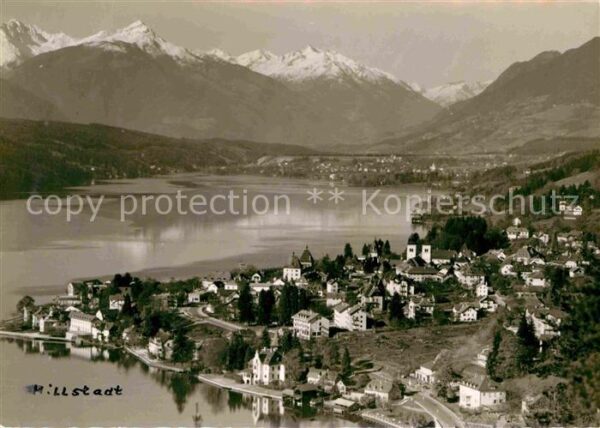Millstatt Millstaettersee Fliegeraufnahme