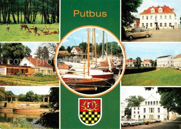 Putbus Ruegen Tierpark RosenCafe Rathaus Theater