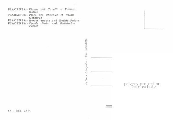 Piacenza Pferdeplatz Gothischer Palast – Bild 2