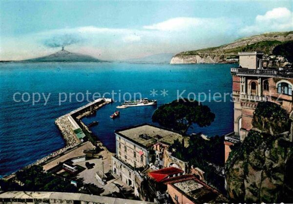 Sorrento Campania Hafen Vesuv