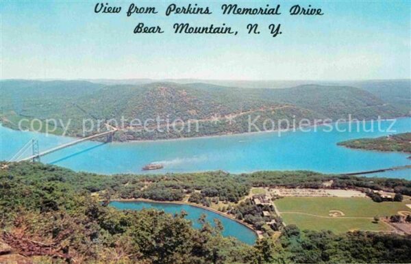 Bear Mountain Perkins Memorial Drive aerial view