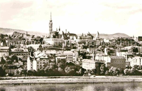 Budapest Budai latkep Blick auf Buda mit Schloss