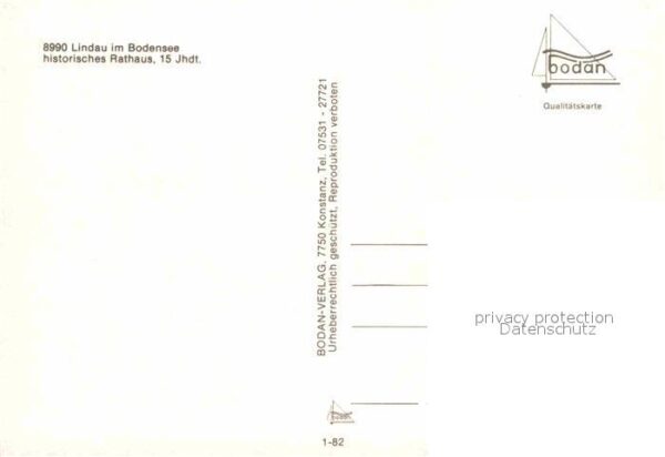Lindau Bodensee Historisches Rathaus 15. Jhdt. bodan Ka – Bild 2