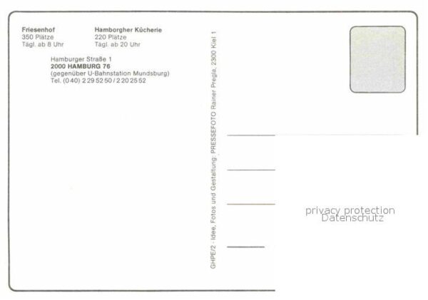 Hamburg Restaurant Friesenhof Hamborgher Kücher – Bild 2