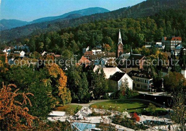 Badenweiler Ortsansicht mit Kirche Thermalkurort Sc