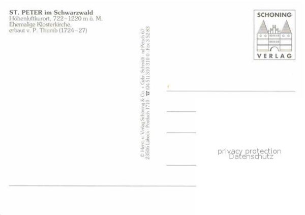 St Peter Schwarzwald Ehemalige Klosterkirche erbaut von Pete – Bild 2