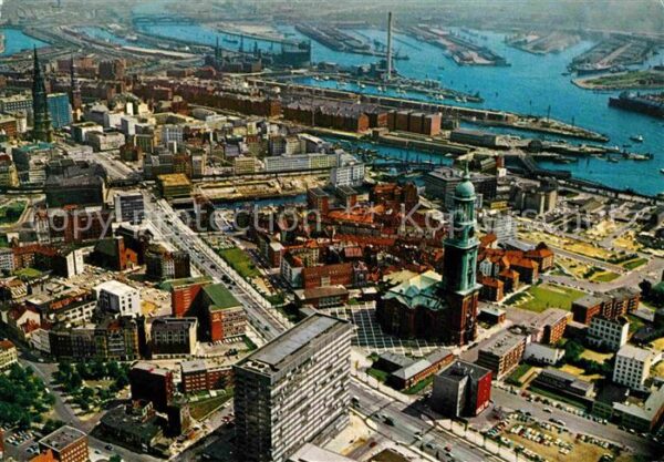 Hamburg Ost West Strasse Hafen Michel Wahrzeich
