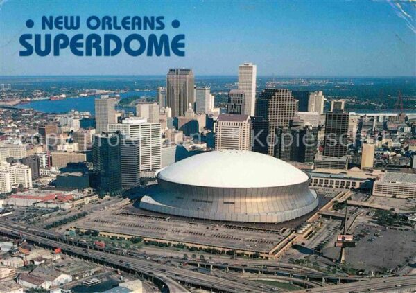 New Orleans Louisiana Superdome Stadium arena Downtown aerial