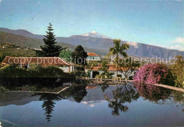 Tenerife Paisaje Finka Swimming Pool Blick zum V
