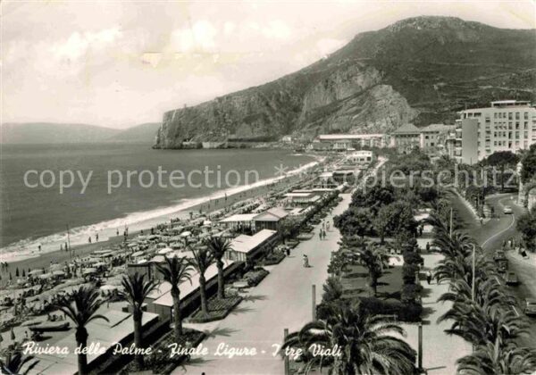 Finale Ligure I tre Viali Spiaggia Riviera delle Palm