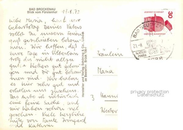 Bad Brueckenau Blick vom Fürstenhof – Bild 2