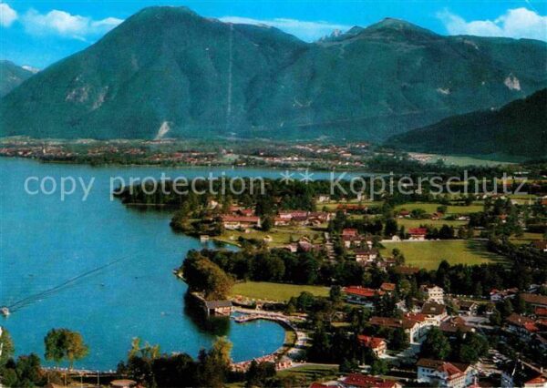 Bad Wiessee mit Wallberg Mangfallgebirge Fliegerauf