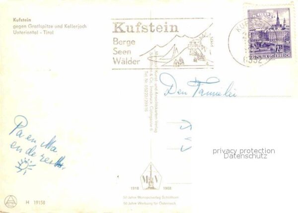 Kufstein Tirol Festung gegen Gratlspitze und Kellerjoc – Bild 2