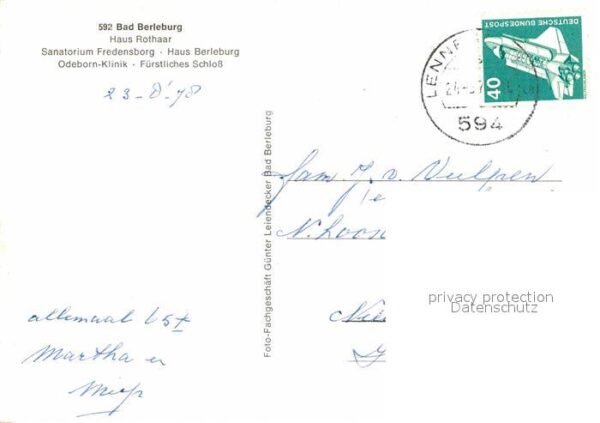 Bad Berleburg Haus Rothaar Sanatorium Fredensborg Hau – Bild 2