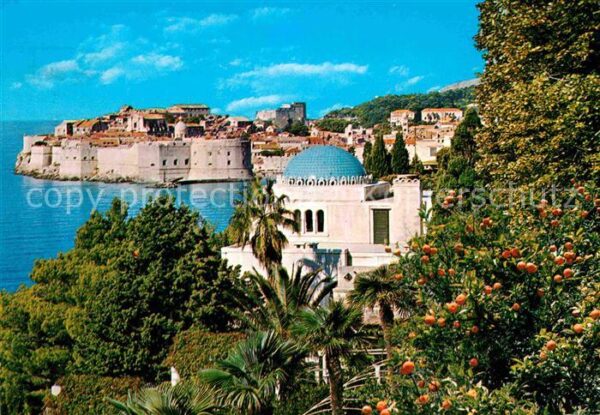 Dubrovnik Ragusa Altstadt Festung Orangenbäume