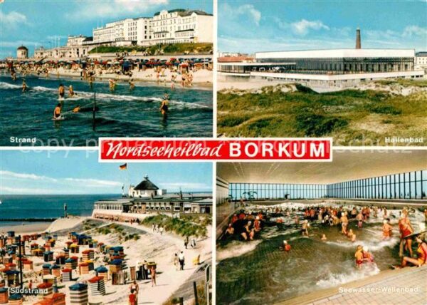 Borkum Strand Hallenbad Seewasser Wellenbad
