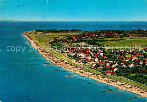 Duhnen Nordsee Nordseeheilbad Fliegeraufnahme