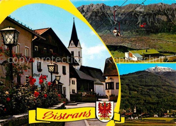Sistrans Gasthof Krone Kirche Sessellift Bergbah