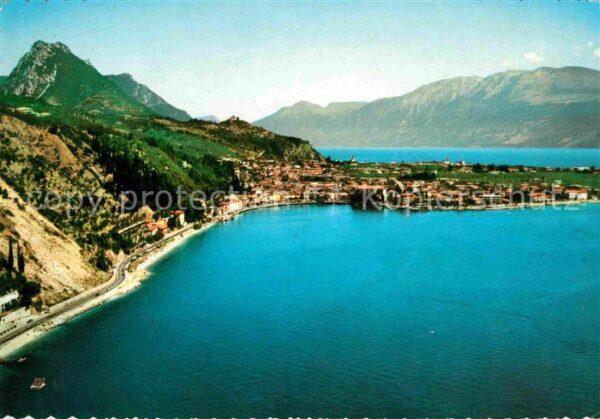 Maderno Lago di Garda Gardasee Alpen Fliegeraufnahme