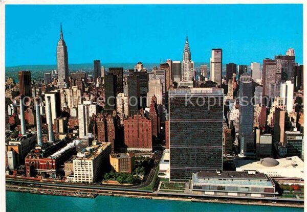 New York City United Nations Building Skyscrapers aer