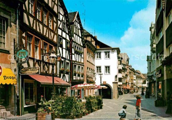 Ahrweiler Ahr Fussgängerzone Fachwerkhäuser