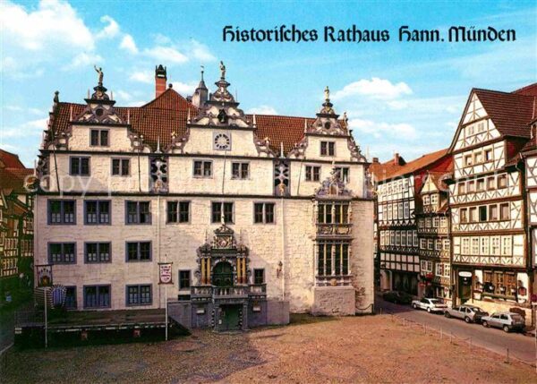 Hann. Muenden Historisches Rathaus Altstadt Fachwerkh