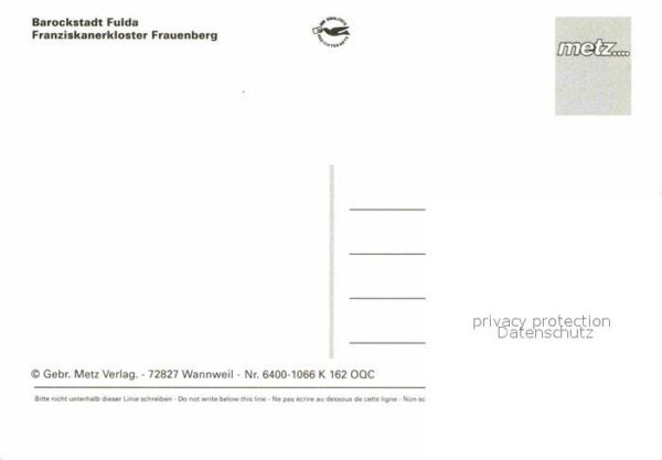 Fulda Franziskanerkloster Frauenberg Barock I – Bild 2