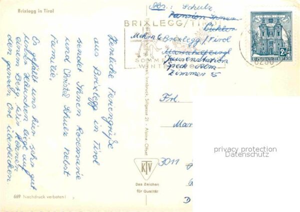 Brixlegg Tirol Ortsansicht mit Kirche Alpenpanorama – Bild 2