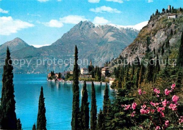 Varenna Lago di Como Panorama Comersee Alpen
