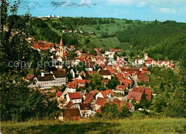 Wildberg Schwarzwald Ortsansicht mit Kirche