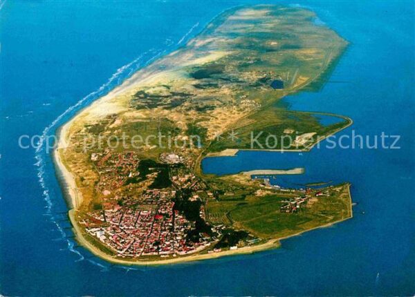 Norderney Nordseebad Luftaufnahme aus etwa 2500 m Höhe Nords